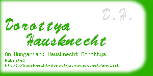 dorottya hausknecht business card